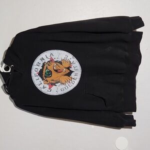 Vintage CH California Golden State 420 Bear Faded Black Hoodie